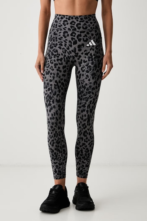 adidas Performance spodnie treningowe damskie Optime Essentials szare high waist KS6212