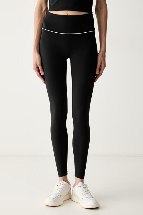 Karl Lagerfeld leggings da donna neri low waist B3W44013
