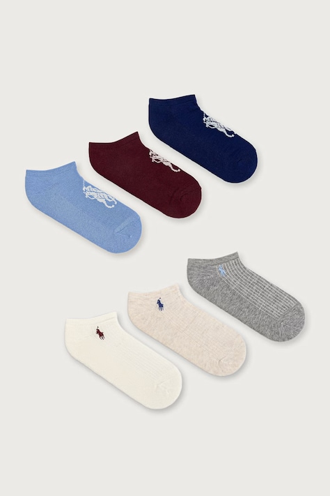 Polo Ralph Lauren ponožky dámské 6-pack šedé 455P10260