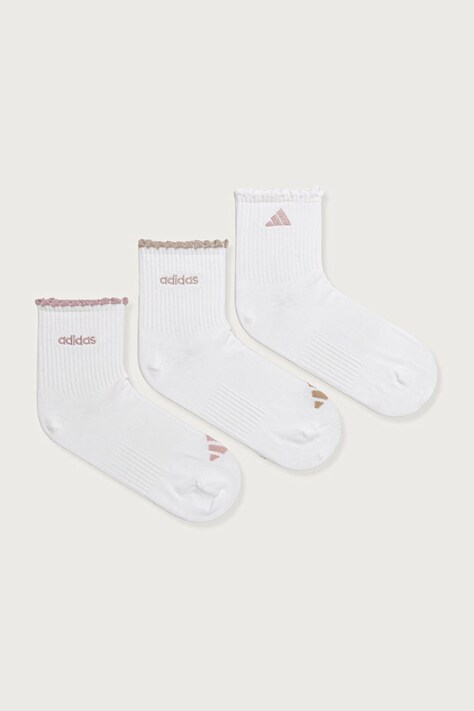 adidas Κάλτσες Γυναικείες 3-pack λευκές KQ6009