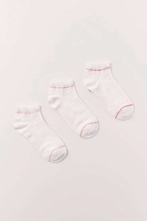 women'secret Skarpety damskie 3-pack beżowe 4483437