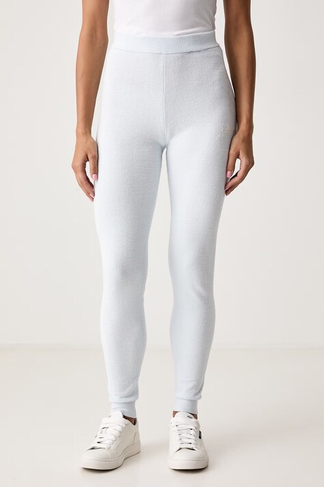 Guess Legginsy lounge damskie ARIA niebieskie regular waist O6BB02 Z1149