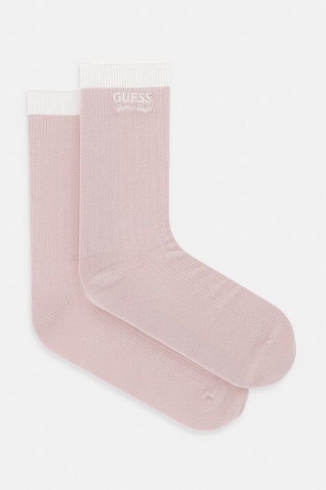 Guess skarpety damskie z bawełną HOSHI różowe V6YZ02 Z1084