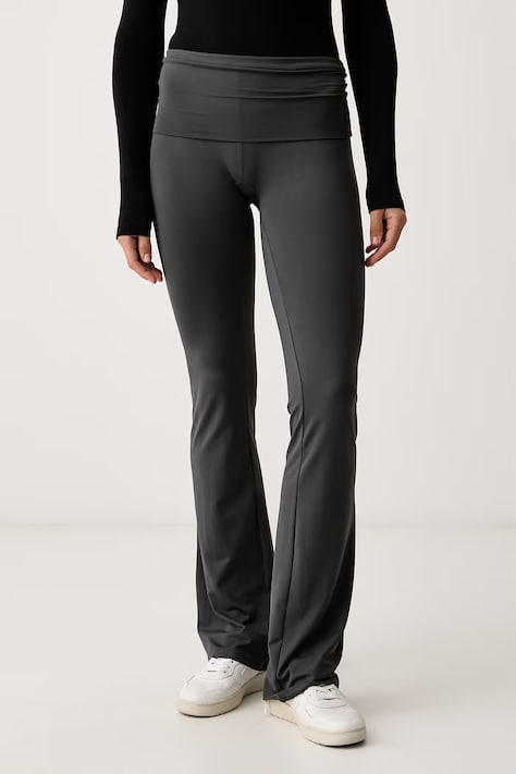 Guess Legginsy damskie LOTUS szare high waist V6YB24 K4713