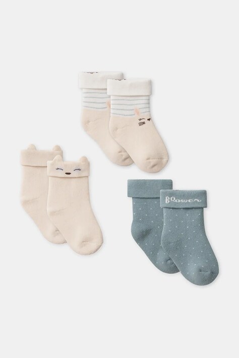Sergent Major Skarpety niemowlęce 3-pack beżowe 26H4BF61LCH