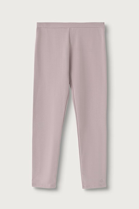 United Colors of Benetton Legginsy dziecięce z bawełną fioletowe regular waist 3K1CCF03M