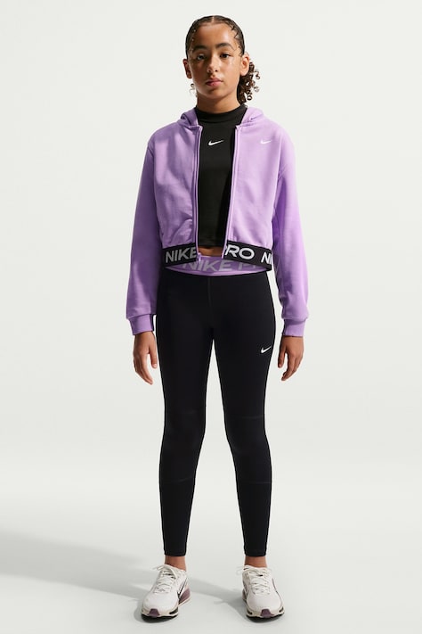 Nike Športové legíny detské Nike Pro Dri-FIT čierne high waist DA1028