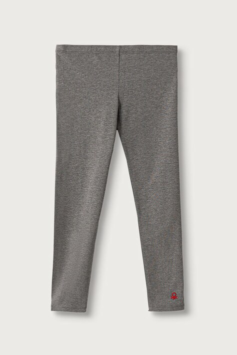 United Colors of Benetton Leggings per bambini in cotone con elastan grigi regular waist 3MT1CF02G