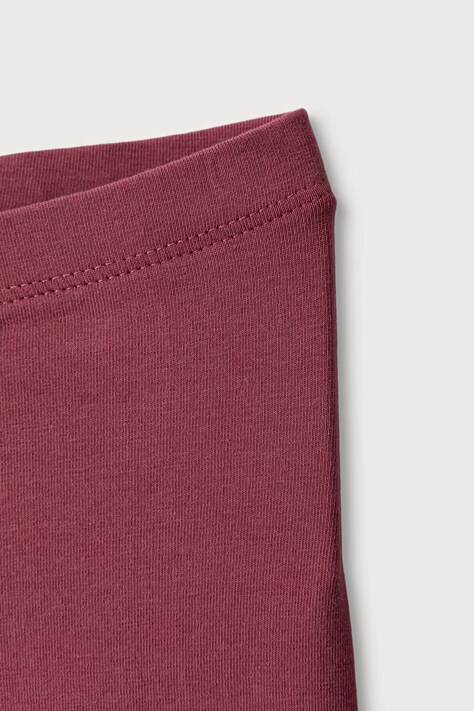 United Colors of Benetton Legginsy dziecięce bawełniane z elastanem różowe regular waist 3MT1CF02G
