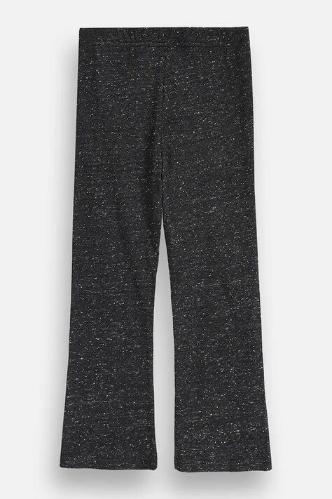 Coccodrillo Spodnie dresowe dziecięce z bawełną czarne high waist TINNY TROUBLE GIRL KIDS