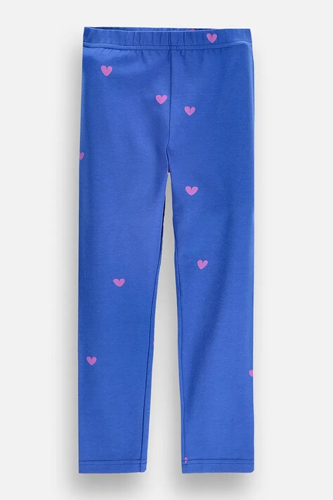 Coccodrillo Legíny dětské bavlněné s elastanem modré SUPER FUN GIRL KIDS