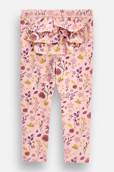 Coccodrillo Legginsy dziecięce bawełniane z elastanem różowe MAGIC AND LOVE GIRL NEWBORN