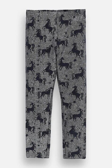 Coccodrillo legíny dětské bavlněné s elastanem šedé regular waist EVERYDAY GIRL A