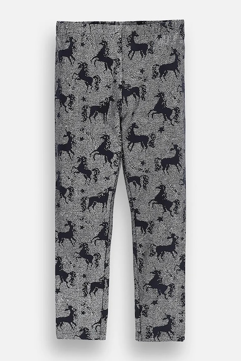 Coccodrillo legíny dětské bavlněné s elastanem šedé regular waist EVERYDAY GIRL A