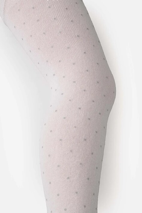 Coccodrillo Rajstopy dziecięce białe TIGHT COTTON COLORFUL