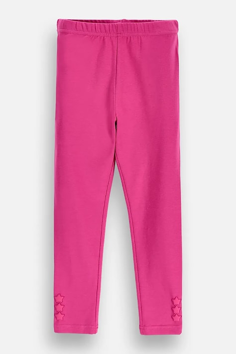 Coccodrillo Legginsy dziecięce bawełniane z elastanem różowe HOBBY PONNY GIRL KIDS