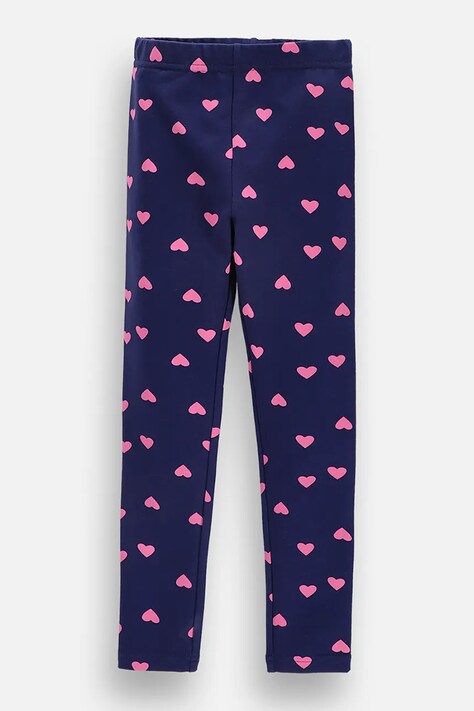 Coccodrillo legíny dětské s bavlnou námořnické modré regular waist ACADEMY GIRL KIDS