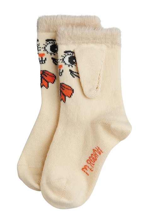 Mini Rodini skarpety dziecięce Rabbit beżowe 26760111