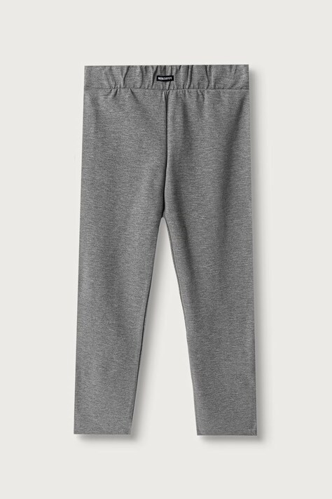 Patrizia Pepe Legginsy dziecięce z wiskozą A641 szare high waist 7P0043