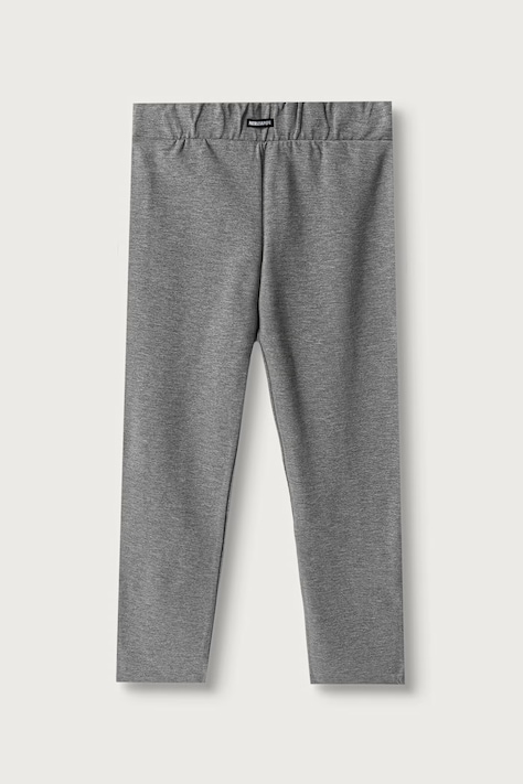 Patrizia Pepe Legginsy dziecięce z wiskozą A641 szare high waist 7P0043