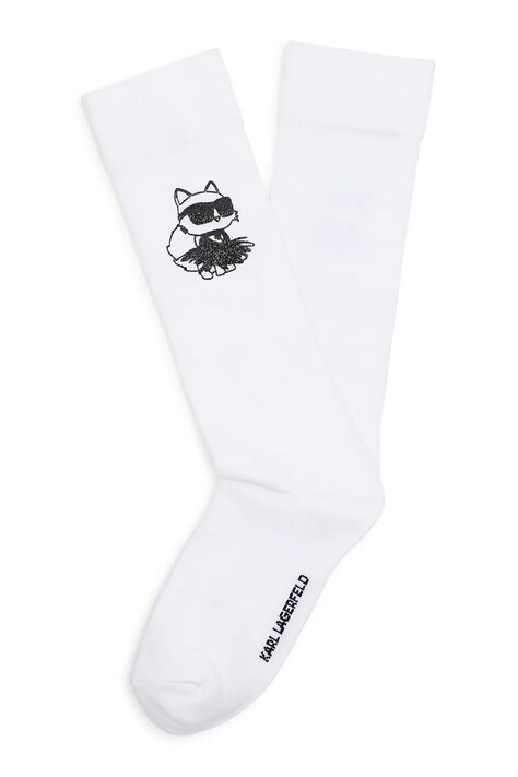 Karl Lagerfeld чорапи за деца бели Z31450