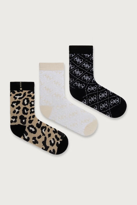 Guess Skarpety dziecięce 3-pack beżowe J6BZ50 Z1506