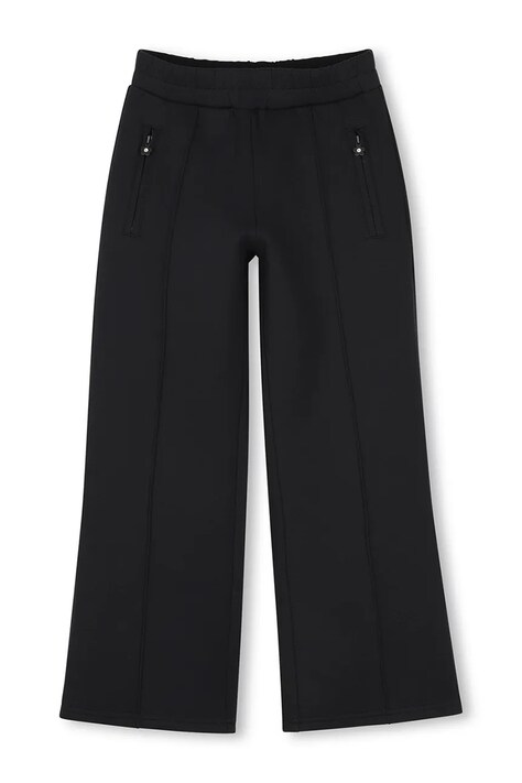 MARC JACOBS Teplákové nohavice detské s bavlnou čierne regular waist W60987