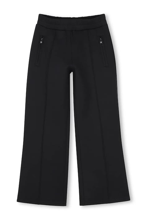MARC JACOBS Teplákové nohavice detské s bavlnou čierne regular waist W60987