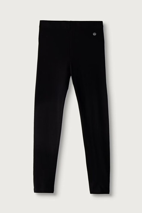 Mayoral leggings gyerek pamuttal fekete normál derék 722