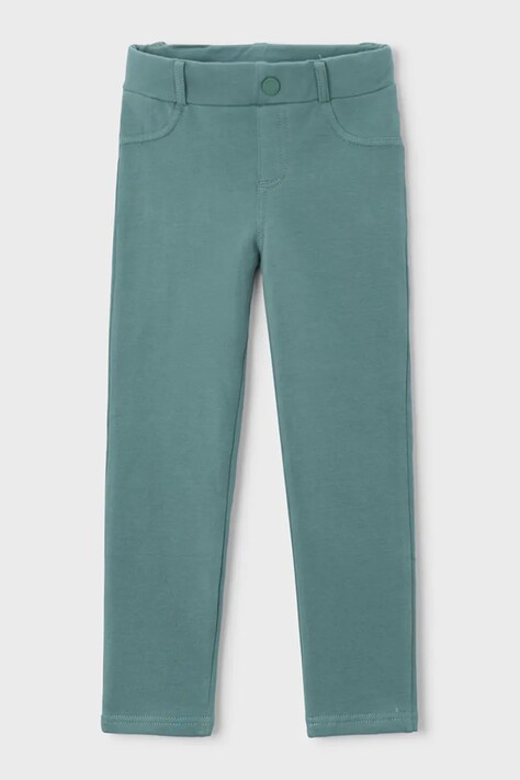 Mayoral tajice za djecu od pamuka s elastanom zelene spušteni struk 511