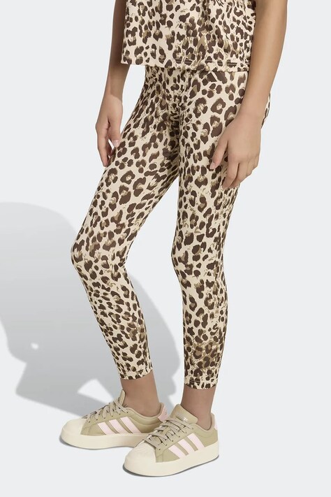 adidas legíny dětské béžové high waist KC7221