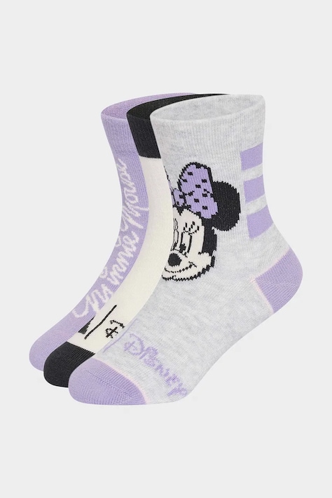 adidas Performance čarape za djecu DISNEY MINNIE MOUSE 3-pack ljubičaste KQ9851