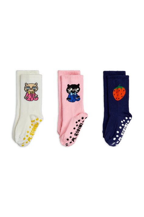 Mini Rodini skarpety dziecięce 3-pack multicolor 26660119