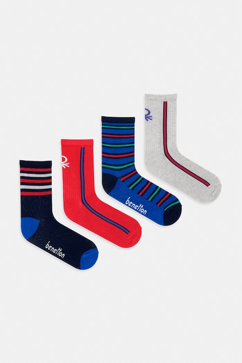 United Colors of Benetton Skarpety dziecięce 4-pack czerwone 6GB9R700M