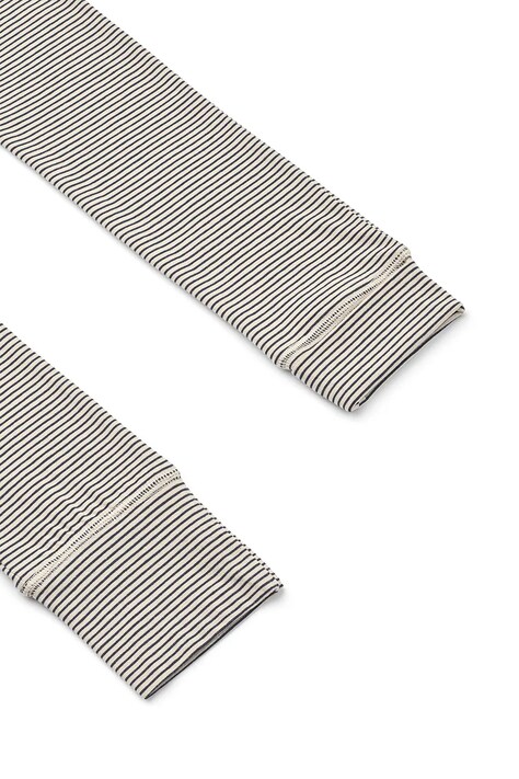 Liewood Legginsy niemowlęce bawełniane z elastanem Syon Grow Baby Leggings granatowe regular waist LW20780