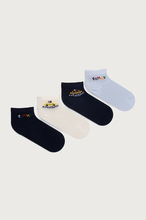 Tommy Hilfiger Skarpety dziecięce 4-pack granatowe 701244127