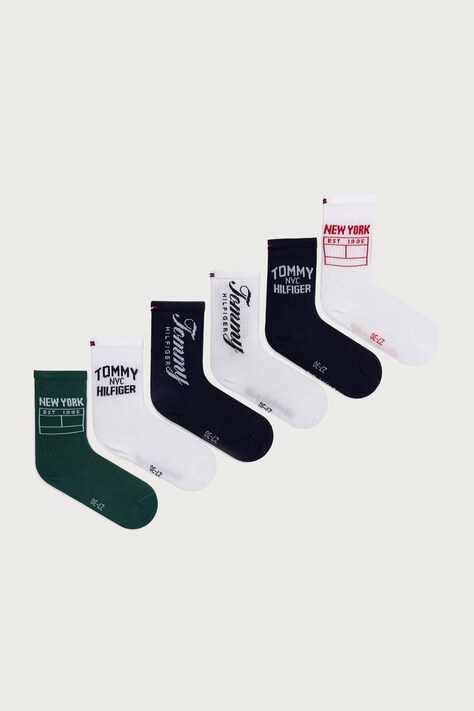 Tommy Hilfiger Skarpety dziecięce 6-pack białe 701244124