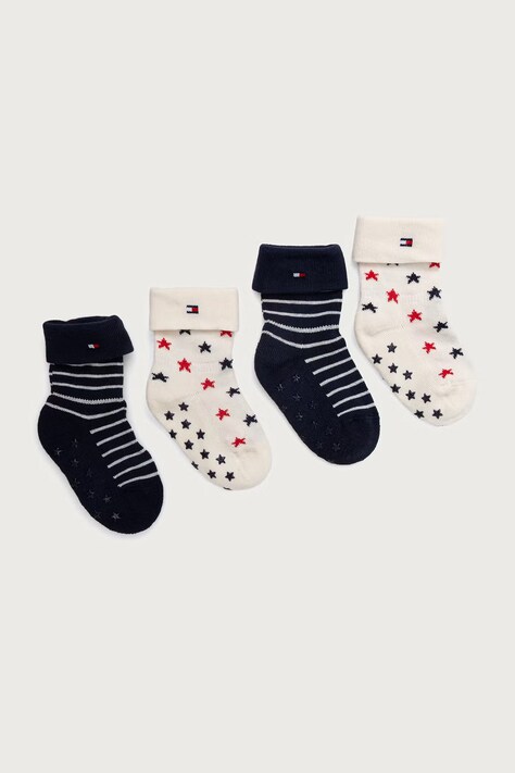 Tommy Hilfiger Skarpety dziecięce 4-pack granatowe 701244126