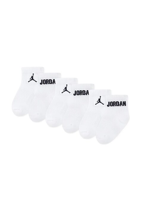 Jordan Nogavice otroške paket 3 kosov bele NJ0734