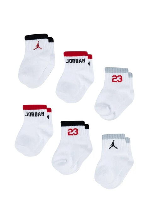 Jordan Чорапи за бебе 6 броя бели NJ0362