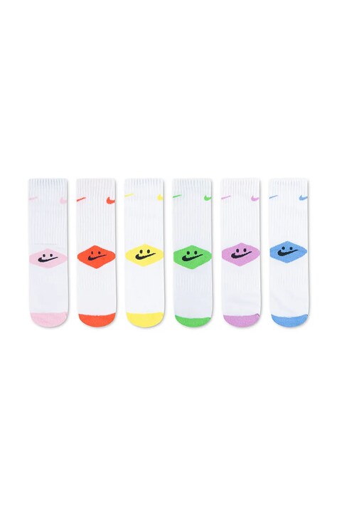 Nike Skarpety dziecięce 6-pack białe BN0996