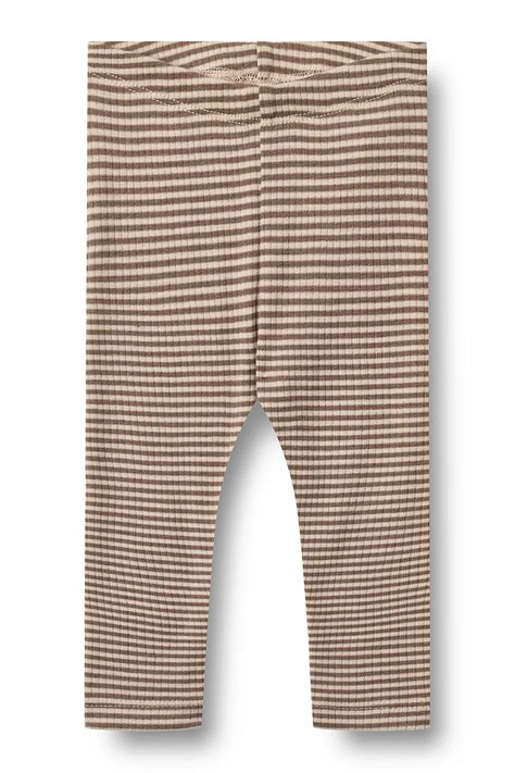 Wheat Legginsy dziecięce z wełny merino beżowe 4852-783 RWS
