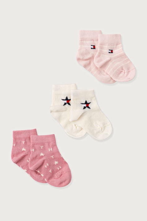 Tommy Hilfiger Čarape za bebe 3-pack roze 701241846