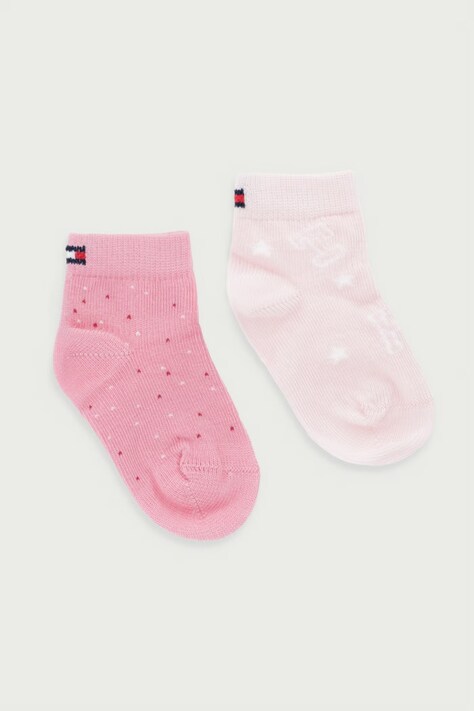 Tommy Hilfiger čarape za djecu 2-pack roze 701241843