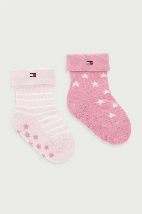 Tommy Hilfiger čarape za djecu 2-pack roze 701241845