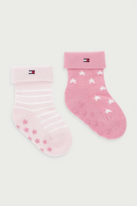 Tommy Hilfiger čarape za djecu 2-pack roze 701241845