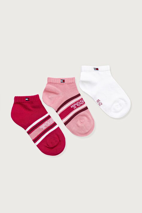 Tommy Hilfiger čarape za djecu 3-pack roze 701241840