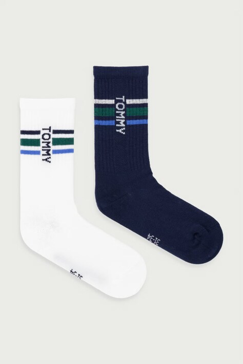 Tommy Hilfiger skarpety dziecięce 2-pack granatowe 701241836