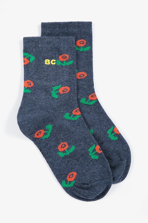 Bobo Choses Чорапи за деца Stamp Bloom тъмносини B226AI010