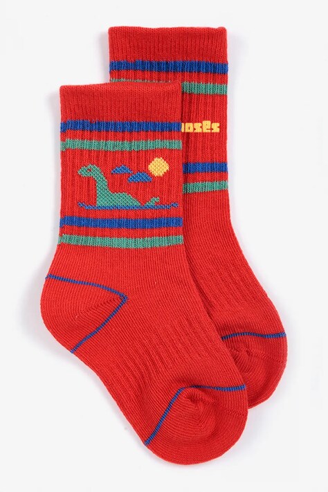 Bobo Choses Čarape za djecu Lake Monster crvene B226AH018